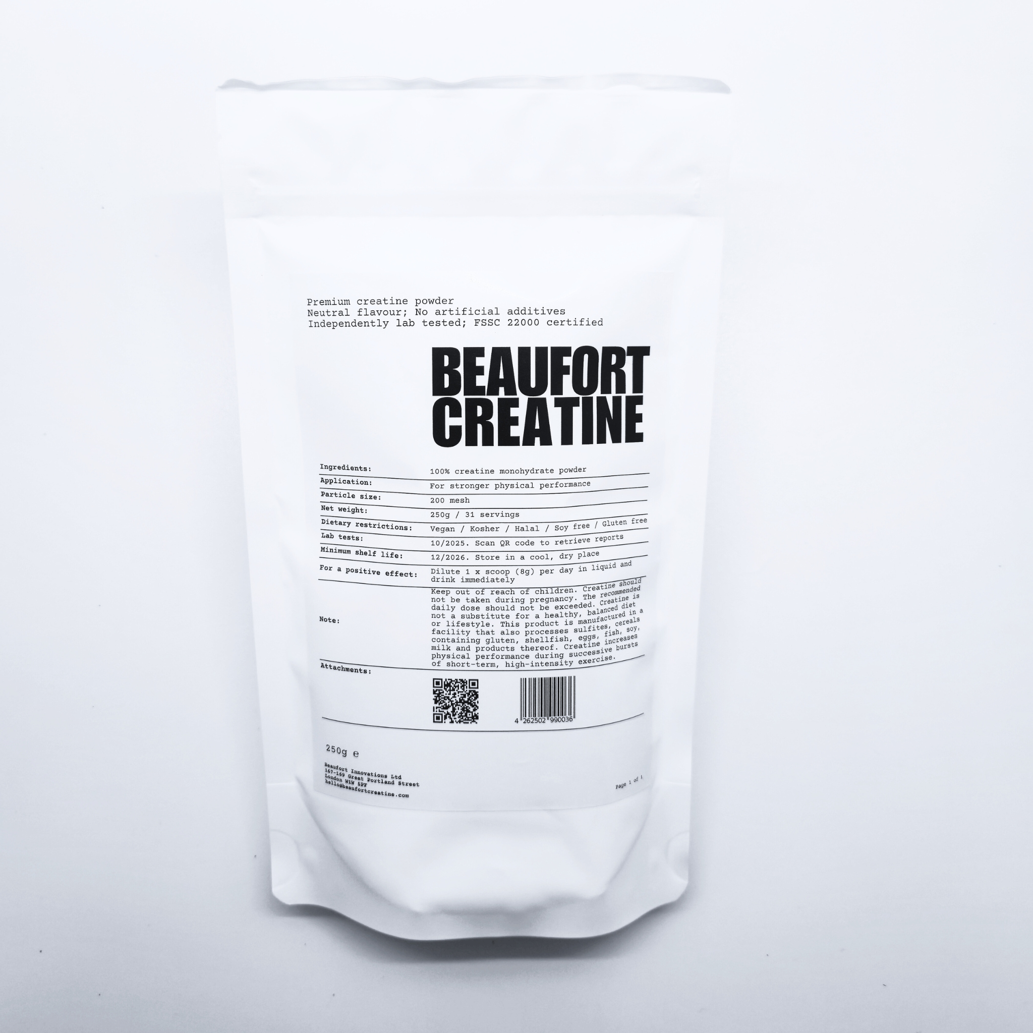 Pure Creatine Monohydrate Powder